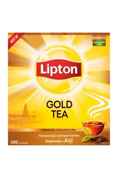 Lipton Herbata czarna Gold 100 x 1,5 g