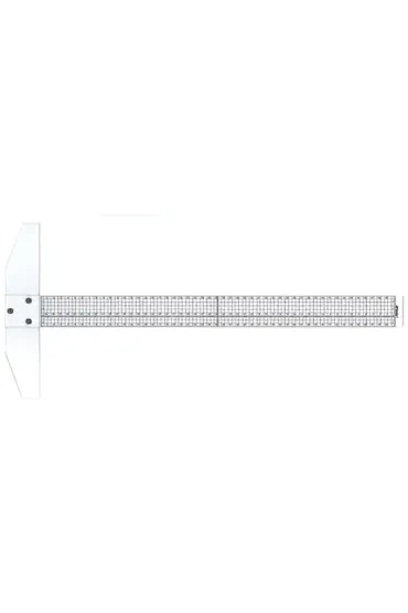 Leniar Linijka plastikowa z ogranicznikiem 50 cm