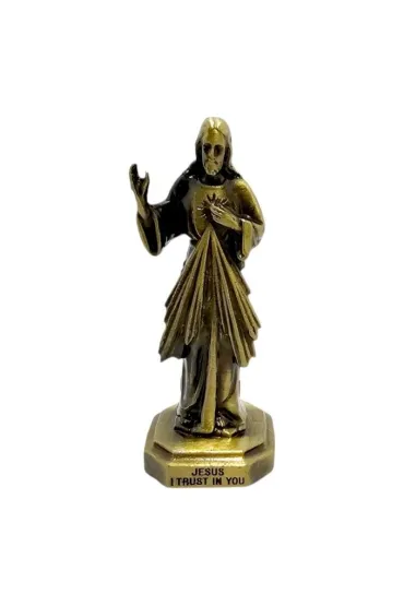 Figurka metalowa Jezus Mi�osierny 6cm