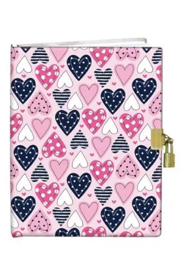 Peter Pauper Press Pami�tnik z k��dk� Serca 13x18 cm, g�adki 60 kartek