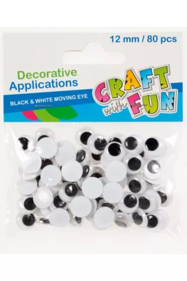 Ozdoba Oczy Craft with Fun 12mm