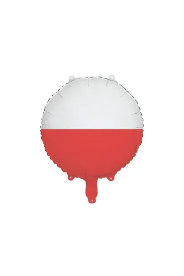 PartyDeco Balon foliowy Flaga Polski, 35 cm, mix