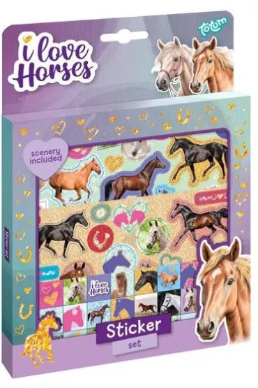 Grafix Naklejki I love horses