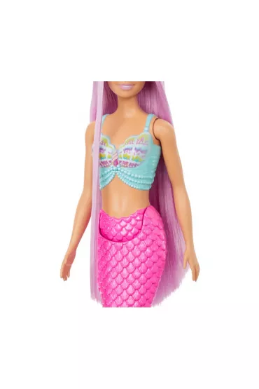 Barbie. Syrenka Lalka D�ugie w�osy HRR00 Mattel