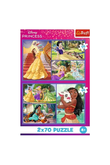 Puzzle 2x70 el. Bajkowe dni Trefl