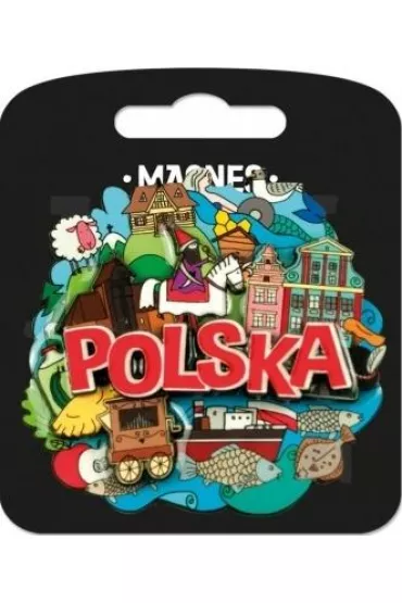 Pan Dragon Magnes I love Poland Polska ILP-MAG-C-PL38