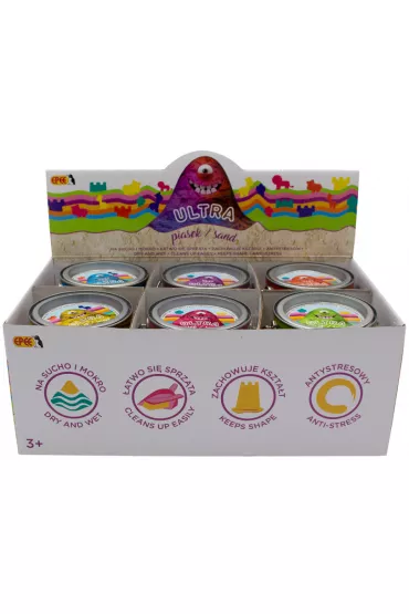 Ultra Piasek pomara�czowy - puszka 200g + 5 foremek Zamek Epee