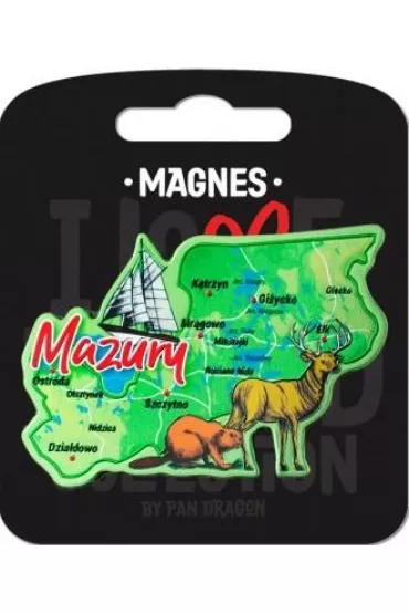 Pan Dragon Magnes I love Poland Mazury ILP-MAG-A-MAZ-10
