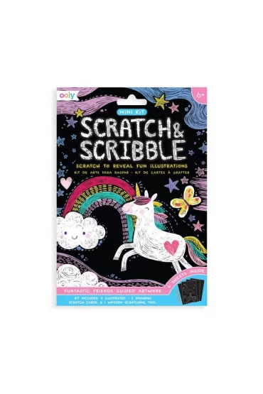 Kolorowe Baloniki Zdrapywanki Mini Scratch & Scribble Przyjaciele