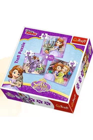 Puzzle 3w1 20+36+50 el. Zosia i jej przyjaciele Trefl