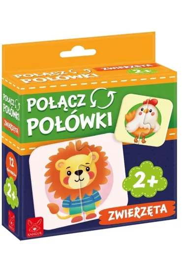 Puzzle Po��cz po��wki. Zwierz�ta Kangur