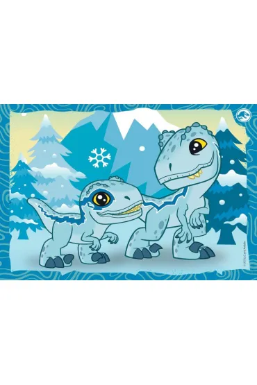 Puzzle 4w1 - SuperColor. Jurrasic World (12+16+20+24 el.) Clementoni