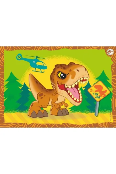 Puzzle 4w1 - SuperColor. Jurrasic World (12+16+20+24 el.) Clementoni
