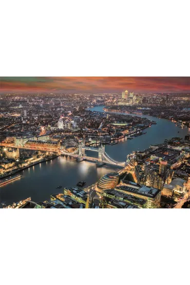 Puzzle 2000 el. HQ London aerial view Clementoni