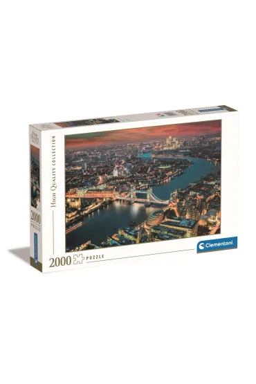 Puzzle 2000 el. HQ London aerial view Clementoni