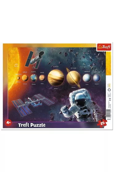 Puzzle ramkowe 25 el. Uk�ad S�oneczny Trefl
