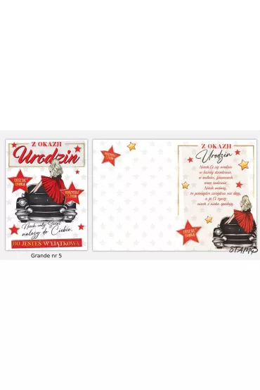 Stamp Karnet Grande + koperta wz�r nr 05 Urodziny