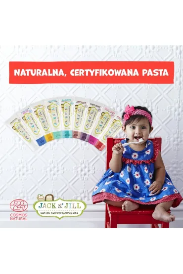Jack Njill Jack N' Jill, Naturalna pasta do z�b�w bez fluoru dla dzieci, 6m+ 50 g