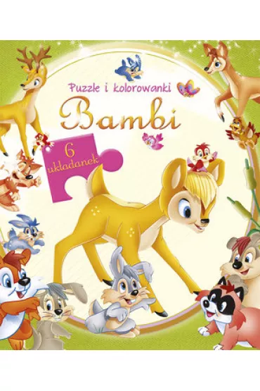 Bambi. Puzzle i kolorowanki
