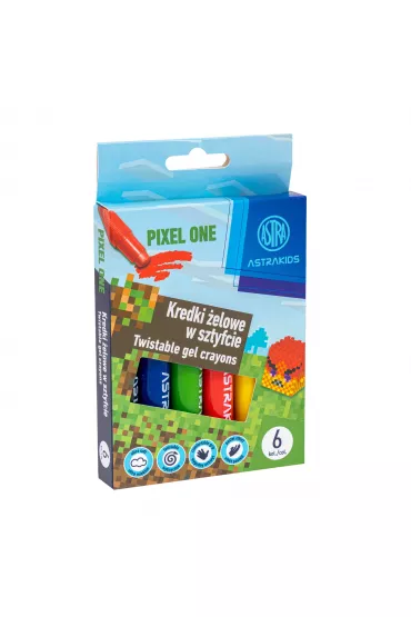 Kredki �elowe w sztyfcie Astrakids Pixel One 6 kolor�w