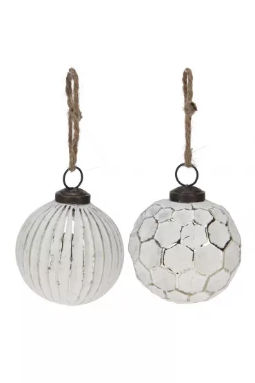 H&S Decoration Bombki Vintage 10 cm 6 szt.