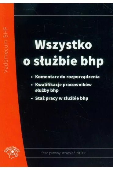 eBook Wszystko o s�u�bie bhp pdf mobi epub