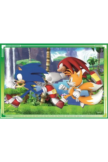 Puzzle 4w1 - SuperColor. Sonic (12+16+20+24 el.) Clementoni
