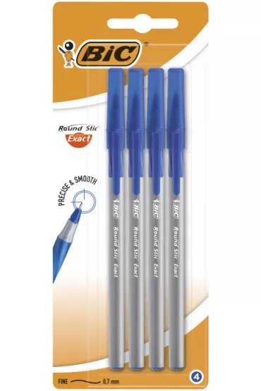 Bic D�ugopis Round Stic Exact niebieski 4 szt.