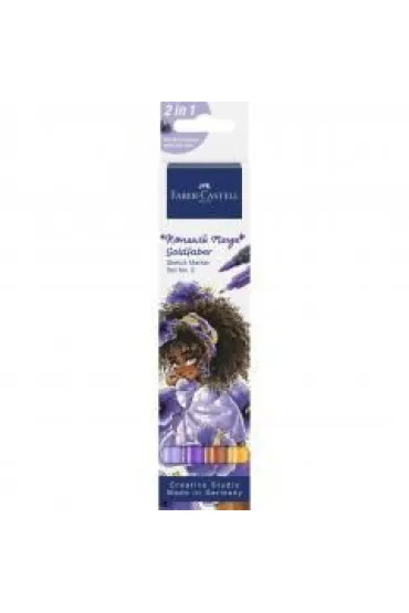 Faber-Castell Pisak Goldfaber Sketch dwustr. Manga Romantic 4 szt