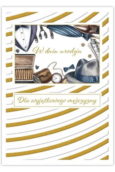 Trend Karnet Silver urodziny m�skie