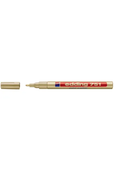 Marker olejowy Edding 751 z�oty okr�g�a ko�c�wka 1-2mm
