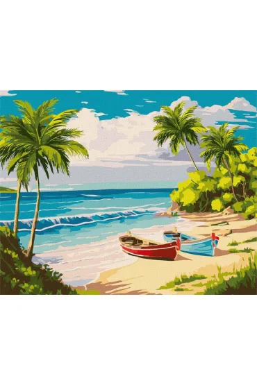 Ideyka Malowanie po numerach - Pi�kna wyspa 40x50cm