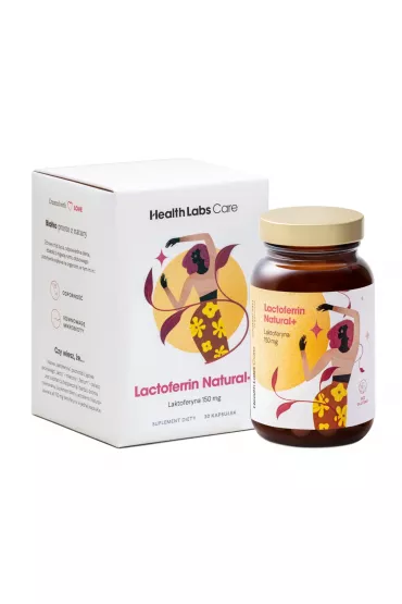 HealthLabs Lactoferrin Natural+ Laktoferyna 150 mg Suplement diety 30 kaps.