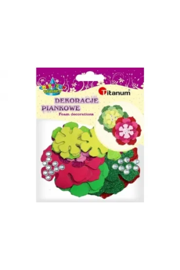 Titanum Dekoracje piankowe kwiaty 101-1435
