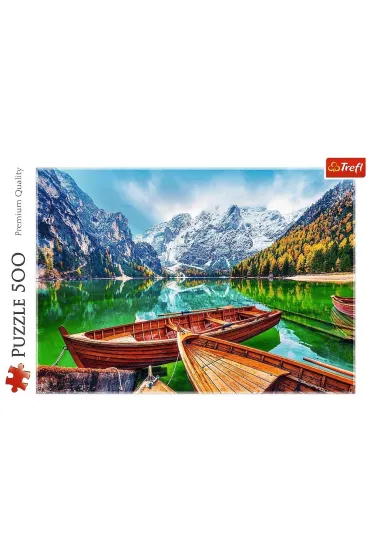 Puzzle 500 el. Jezioro Braies, W�ochy Trefl