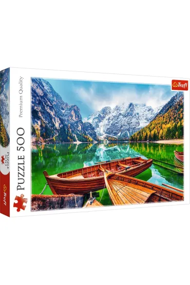 Puzzle 500 el. Jezioro Braies, W�ochy Trefl