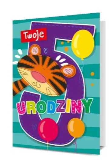 Pan Dragon Karnet B6 Twoje 5 Urodziny