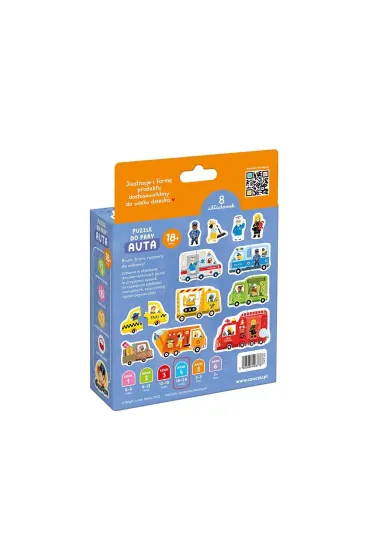 CzuCzu Puzzle do pary Auta 18 mies.+ Bright Junior Media