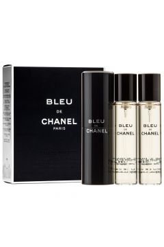 Bleu de Chanel twist and spray woda toaletowa spray z wymiennym wkadem 3 x 20 ml