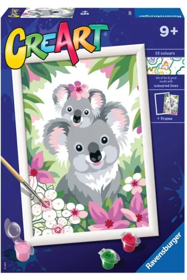 Malowanie po numerach CreArt - S�odkie koale Ravensburger