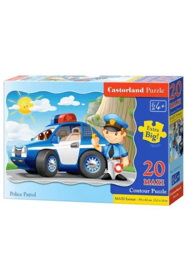 Puzzle 20 el. Policja Castorland