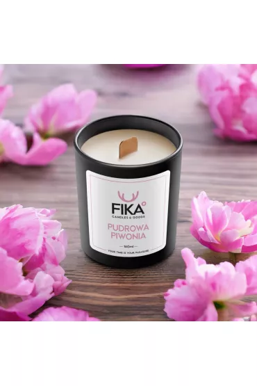 Fika Candles&Goods wieca sojowa - Pudrowa piwonia 160 ml