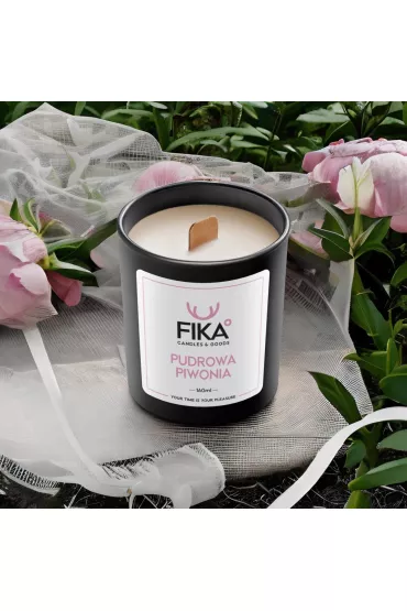 Fika Candles&Goods wieca sojowa - Pudrowa piwonia 160 ml