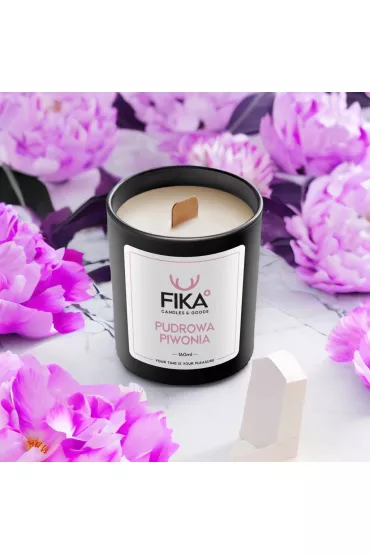 Fika Candles&Goods wieca sojowa - Pudrowa piwonia 160 ml