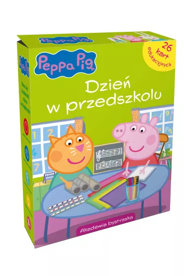 �winka Peppa. Dzie� w przedszkolu. Karty edukacyjne w pude�ku - Monika Kiersnowska