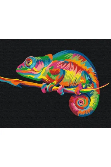 Brushme Malowanie po numerach - T�czowy Kameleon 40x50cm