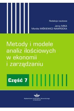 eBook Metody i modele analiz ilociowych w ekonomii i zarzdzaniu. Cz 7 pdf
