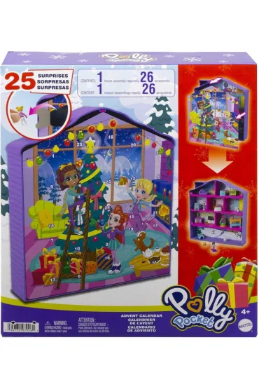 Figurki Polly Pocket Domek Kalendarz adwentowy
