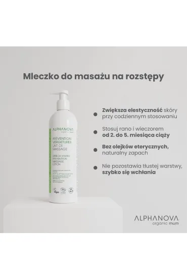 Alphanova Sante Organic Mum, Mleczko do cia�a przeciw rozst�pom 400 ml