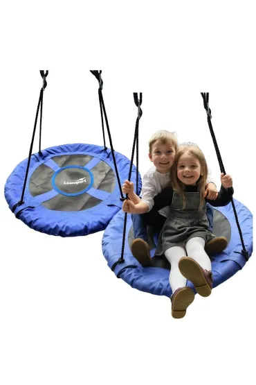 Hu�tawka ogrodowa bocianie gniazdo niebieska 80cm LeanToys